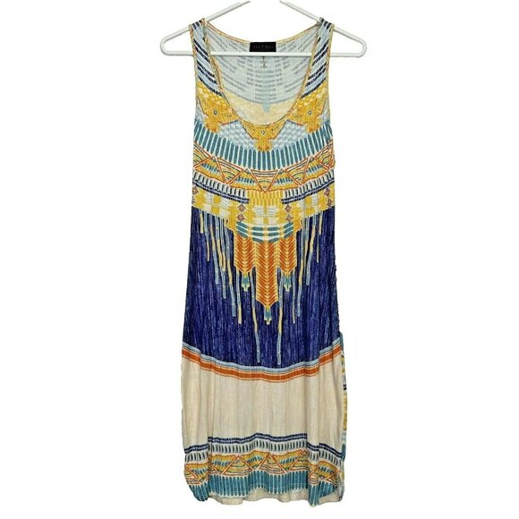 Hale Bob Dress Womens Size Small Sleeveless Multi-Color Racerback Boho Festival - Picture 1 of 4